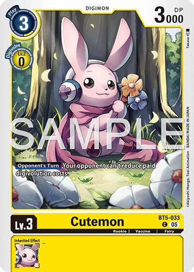 Cutemon (Reprint) - Advanced Booster Digimon Generation Digimon spoiler