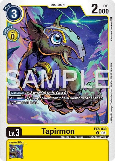 Tapirmon (Reprint) - Advanced Booster Digimon Generation Digimon spoiler