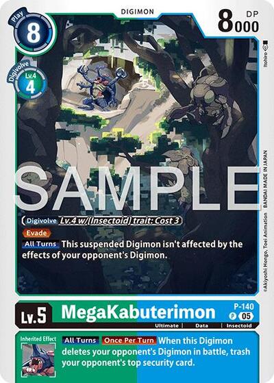 MegaKabuterimon P-140 (Reprint) - Advanced Booster Digimon Generation Digimon spoiler