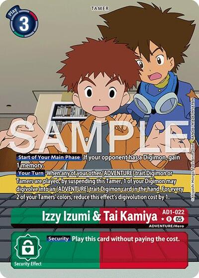 Izzy Izumi & Tai Kamiya (Alternate Art) - Advanced Booster Digimon Generation Digimon spoiler