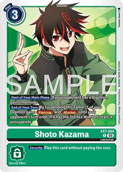 Shoto Kazama (Reprint) - Advanced Booster Digimon Generation Digimon spoiler