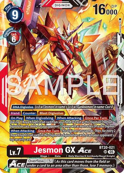 Jesmon GX ACE (Reprint) - Advanced Booster Digimon Generation Digimon spoiler