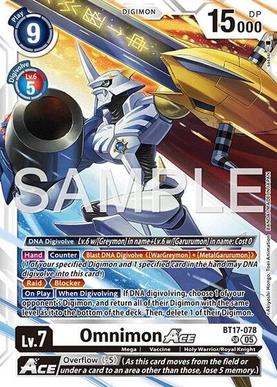 Omnimon ACE (Reprint) - Advanced Booster Digimon Generation Digimon spoiler