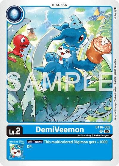 DemiVeemon - BT16-002 (Reprint) - Advanced Booster Digimon Generation Digimon spoiler