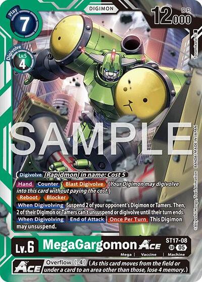 MegaGargomon ACE (Reprint) - Advanced Booster Digimon Generation Digimon spoiler