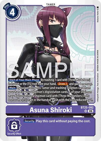 Asuna Shiroki - Dual Revolution Digimon spoiler