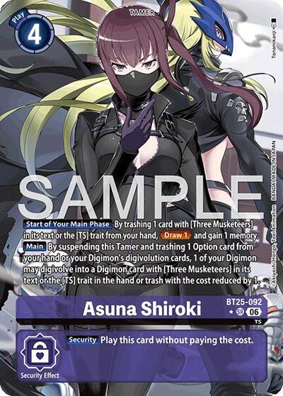 Asuna Shiroki (Alternate Art) - Dual Revolution Digimon spoiler