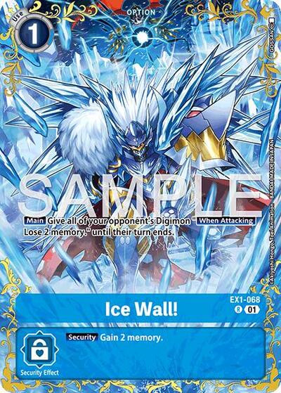 Ice Wall! - EX1-068 (Alternate Art) - Dual Revolution Digimon spoiler