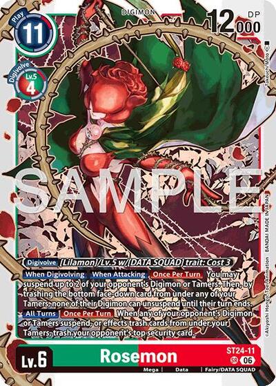 Rosemon - Starter Deck 24: Data Squad Digimon spoiler