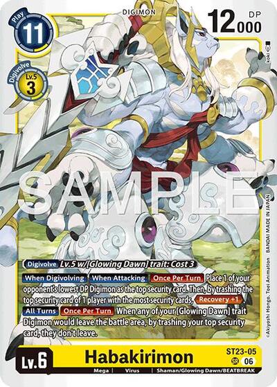 Habakirimon - Starter Deck 23: Beatbreak Digimon spoiler