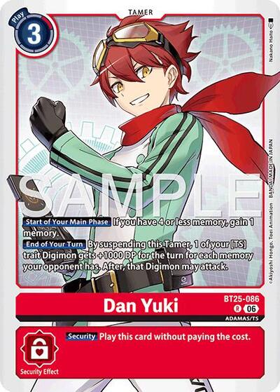 Dan Yuki - Dual Revolution Digimon spoiler