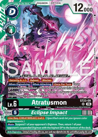 Atratusmon // Eclipse Impact - Starter Deck 23: Beatbreak Digimon spoiler