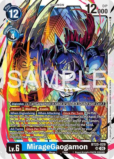 MirageGaogamon - Dual Revolution Digimon spoiler