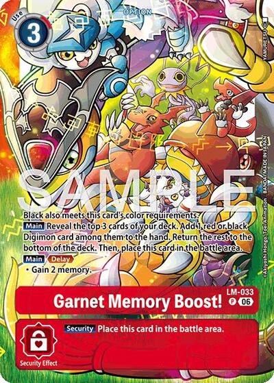 Garnet Memory Boost! (Alternate Art) - Starter Deck 23: Beatbreak Digimon spoiler