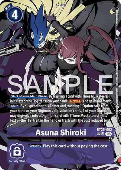 Asuna Shiroki (Rare Pull) - Dual Revolution Digimon spoiler