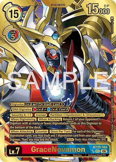 GraceNovamon (Rare Pull) - Dual Revolution Digimon spoiler