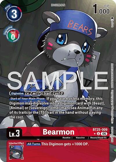 Bearmon - BT25-009 (Full Art) - Dual Revolution Digimon spoiler
