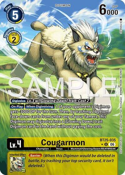 Cougarmon (Full Art) - Dual Revolution Digimon spoiler