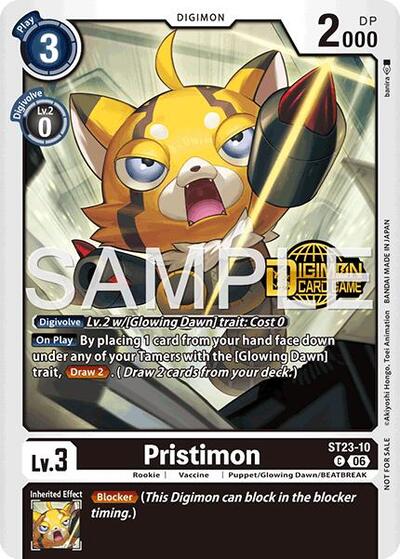 Pristimon (Welcome Tamers Pack Vol.2) - Starter Deck 23: Beatbreak Release Event Cards Digimon spoiler