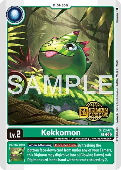 Kekkomon (Welcome Tamers Pack Vol.2) - Starter Deck 23: Beatbreak Release Event Cards Digimon spoiler