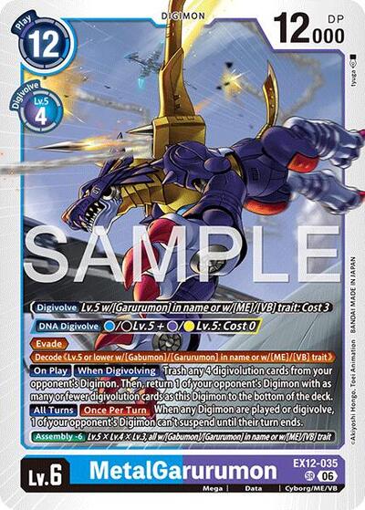 MetalGarurumon - Digital World Shambala Digimon spoiler