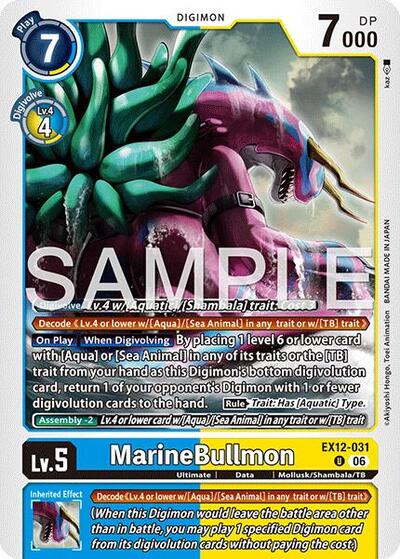 MarineBullmon - Digital World Shambala Digimon spoiler