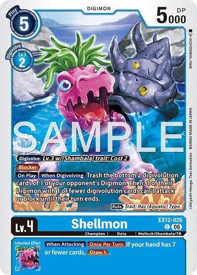 Shellmon - Digital World Shambala Digimon spoiler