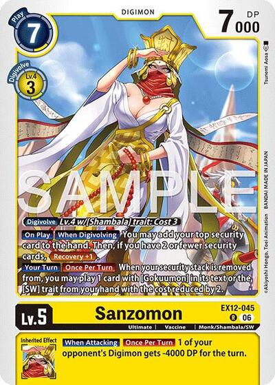 Sanzomon - Digital World Shambala Digimon spoiler
