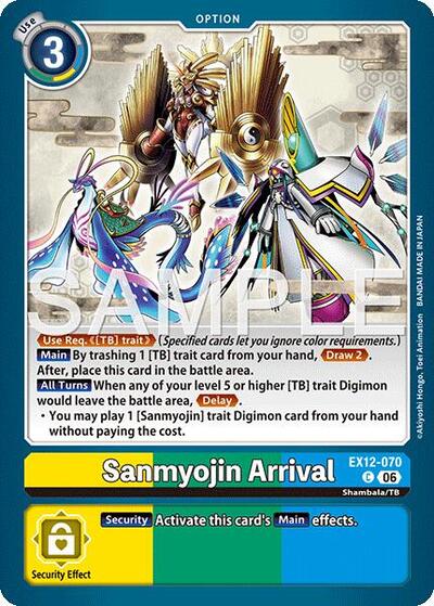 Sanmyojin Arrival - Digital World Shambala Digimon spoiler
