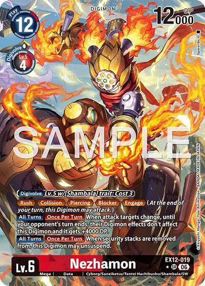 Nezhamon (Alternate Art) - Digital World Shambala Digimon spoiler