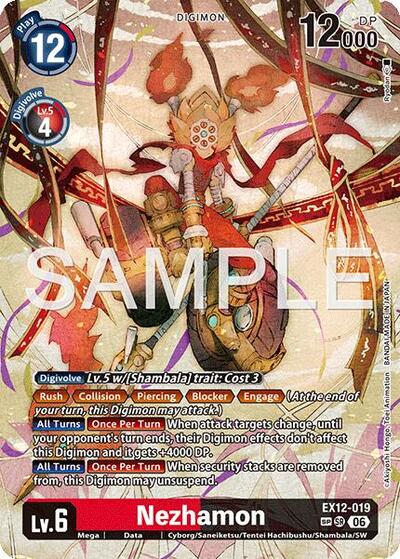 Nezhamon (SP) - Digital World Shambala Digimon spoiler