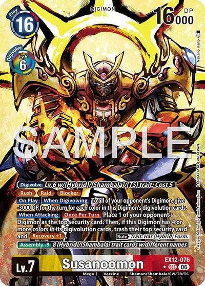 Susanoomon (Alternate Art) - Digital World Shambala Digimon spoiler