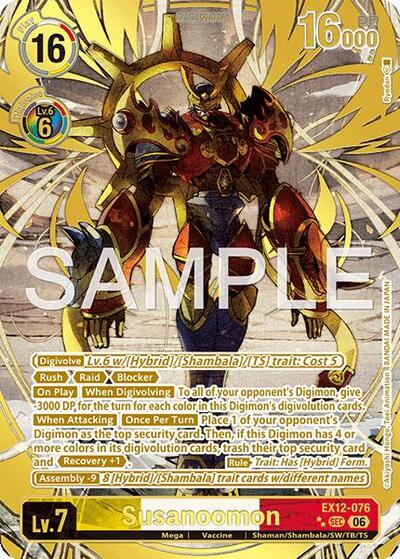 Susanoomon (Rare Pull) - Digital World Shambala Digimon spoiler