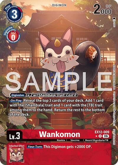 Wankomon (Box Topper) - Digital World Shambala Digimon spoiler