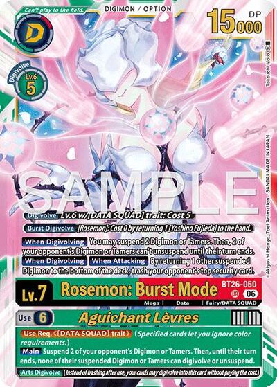 Rosemon: Burst Mode // Aguichant Levres