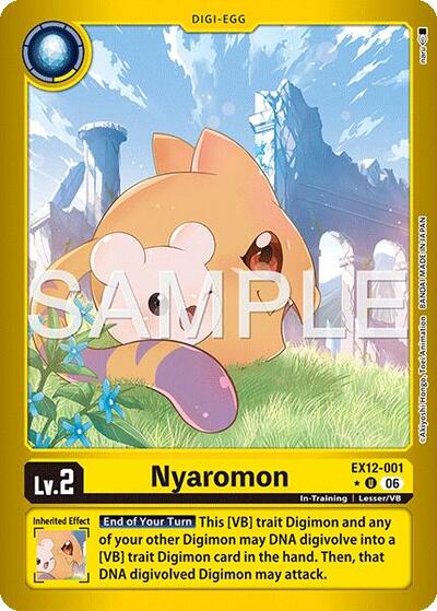 Nyaromon (Limited Foil) - Digital World Shambala Digimon spoiler