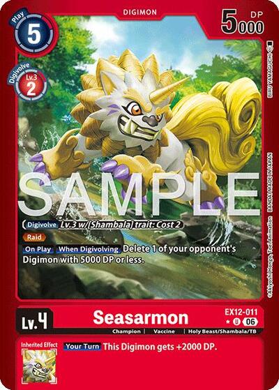 Seasarmon (Limited Foil) - Digital World Shambala Digimon spoiler