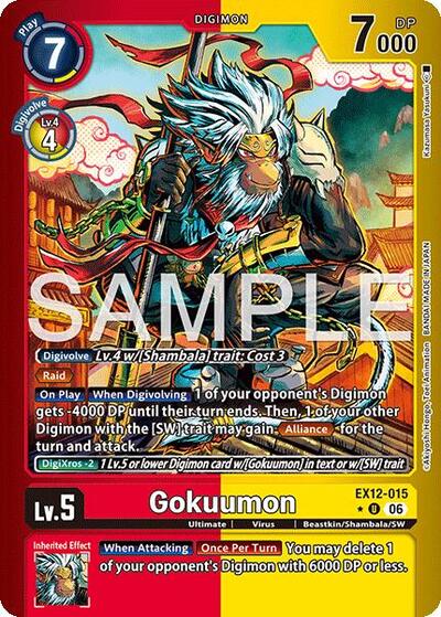 Gokuumon (Limited Foil) - Digital World Shambala Digimon spoiler