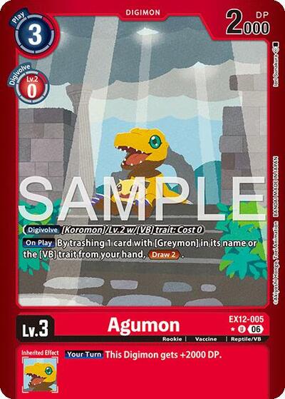 Agumon (Limited Foil) - Digital World Shambala Digimon spoiler