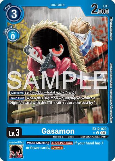 Gasamon (Limited Foil) - Digital World Shambala Digimon spoiler