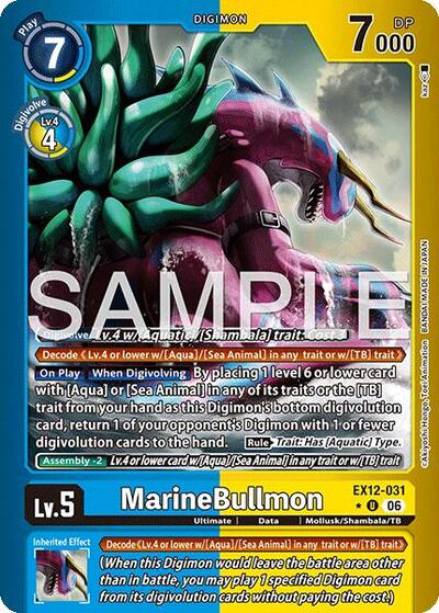 MarineBullmon (Limited Foil) - Digital World Shambala Digimon spoiler