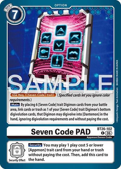 Seven Code PAD