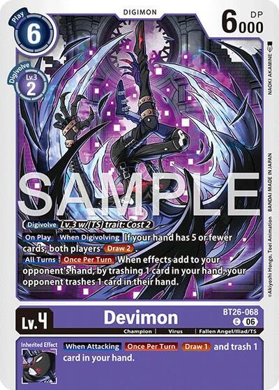 Devimon - Timeless Bonds Digimon spoiler