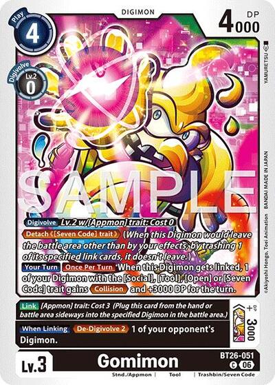 Gomimon - Timeless Bonds Digimon spoiler