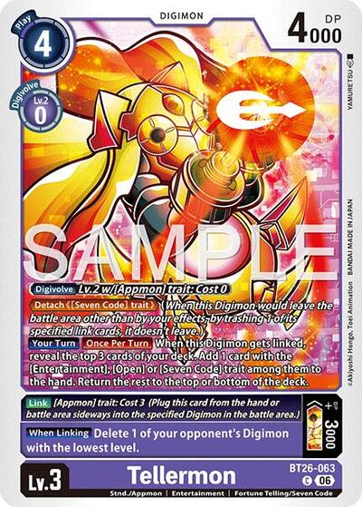 Tellermon - Timeless Bonds Digimon spoiler