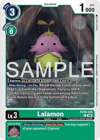 Lalamon - Timeless Bonds Digimon spoiler