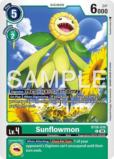 Sunflowmon - Timeless Bonds Digimon spoiler