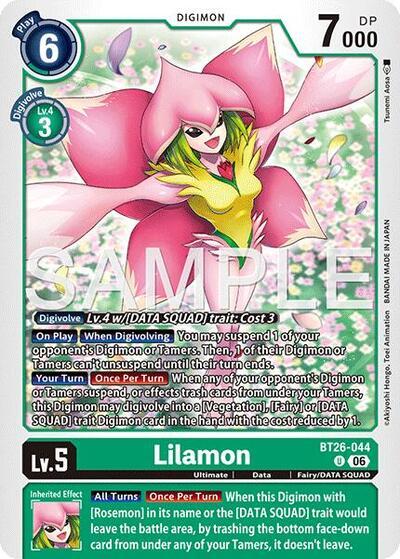 Lilamon - Timeless Bonds Digimon spoiler