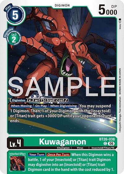 Kuwagamon - Timeless Bonds Digimon spoiler
