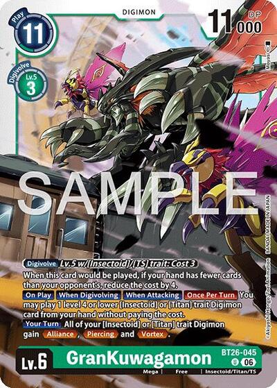 GranKuwagamon - Timeless Bonds Digimon spoiler